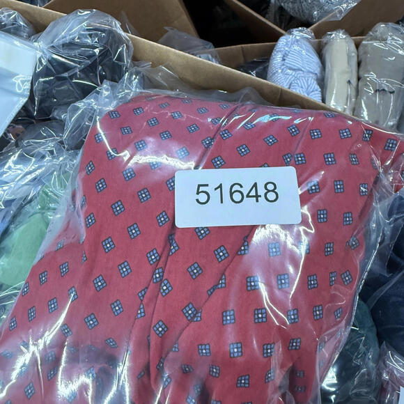 J. Crew Shirt Men XL Pink Geometric Button Up Collared Long Sleeve Slim Pockets - Picture 7 of 7